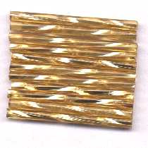 454  Twisted Silverlined Gold Bugles 30mm