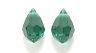 Czech Cut Crystal Drop Emerald 6 x 10mm