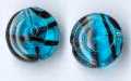 Teal Tortoise Swirls 13mm