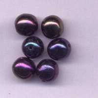 Round Purple Iris 8mm