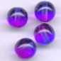 Round Pink/Blue Two Tone Coated 8mm