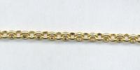 Necklace Chain Gold size 4. per Metre