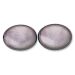 Pearl Flat Ovals 8x6mm Hematite