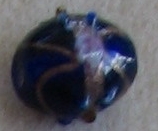 Blue Oval Designer bead