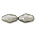 Pearl Oval Baroque Snails 13x7mm Hematite