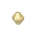 Glass Diamond Shaped Pearl 6mm Gold