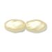 Pearl Oval Twisted 9x6mm Cream